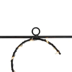 Weihnachts-Wandleuchte schwarz XMAS inkl. LED mit Timer IP44 - Yoro